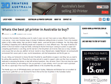Tablet Screenshot of 3d-printers.com.au